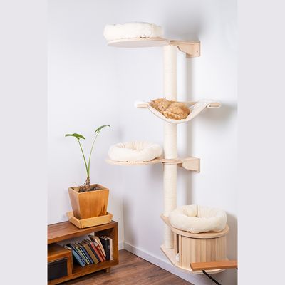 Natural Paradise Wall Scratching Tree - Magnolia Cream