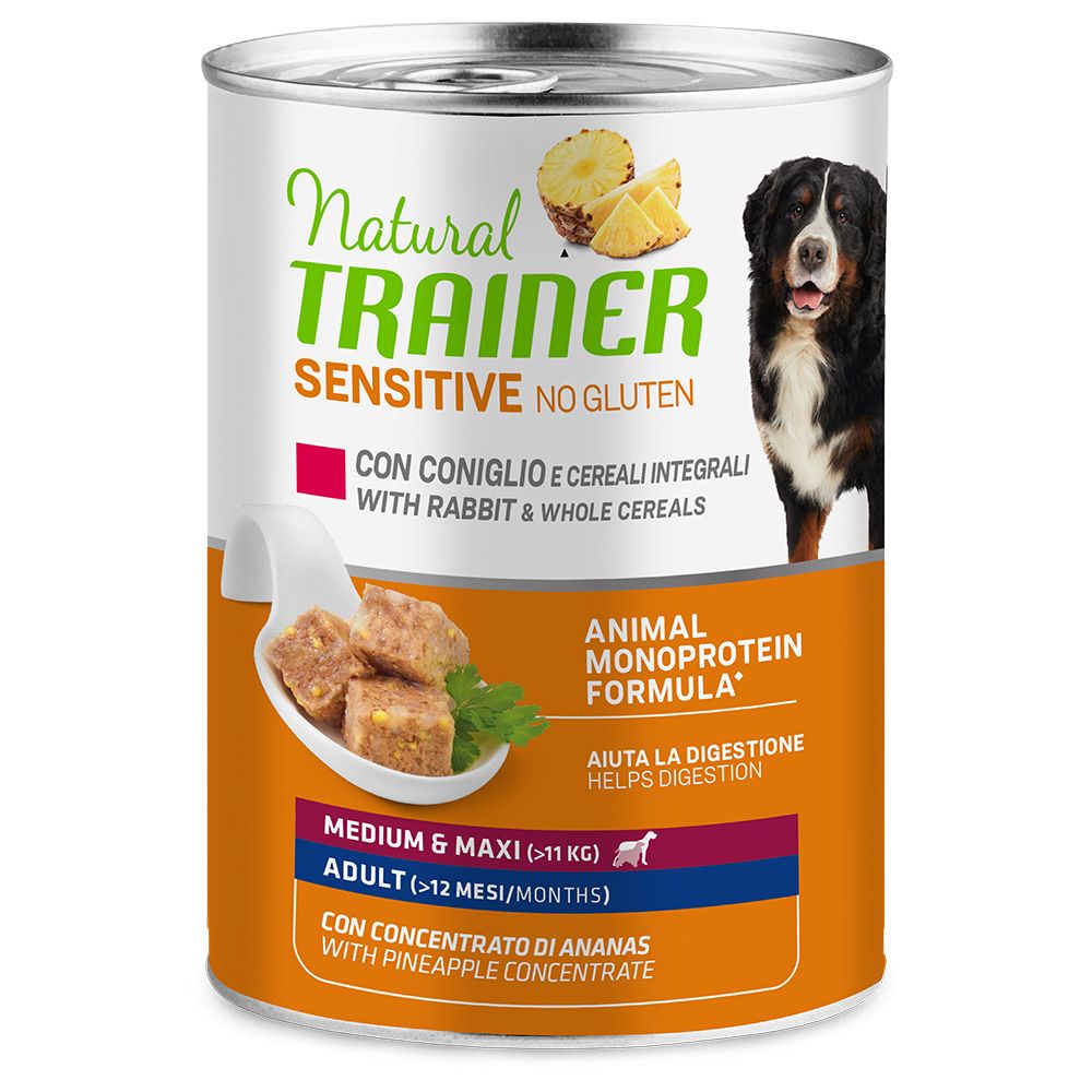 Natural Trainer Sensitive No Gluten Medium & Maxi Adult Rabbit (400g)