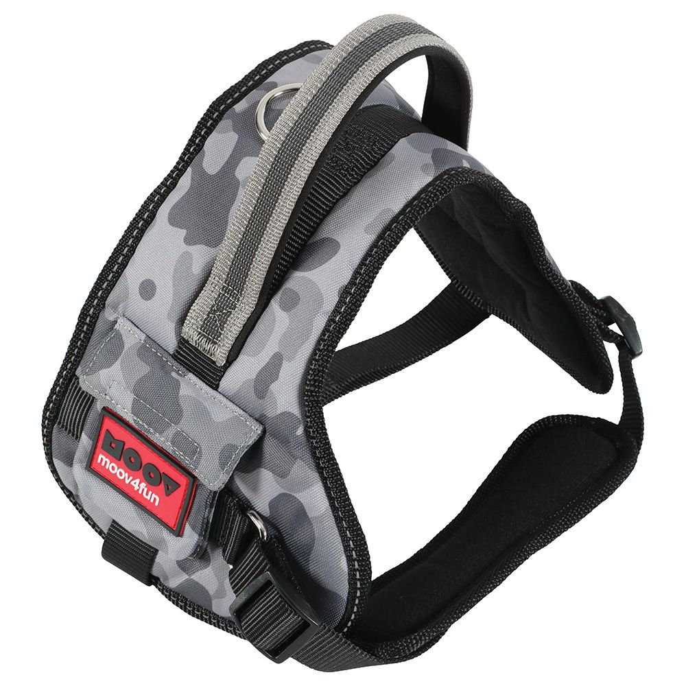 Zolux Moov Adjustable Dog Harness – Camouflage Grey Size S: 50 - 66cm chest girth