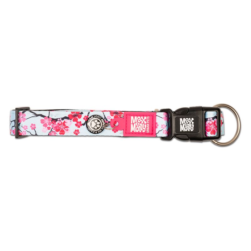 Max & Molly Smart ID Cherry Bloom Collar XS: 22-35cm neck circumference