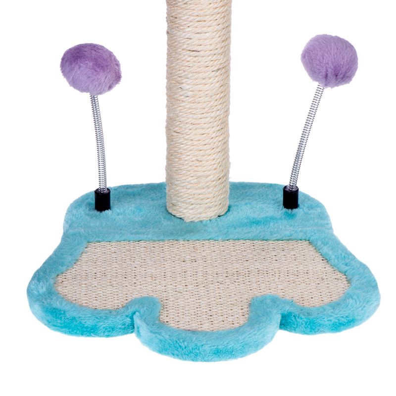 Finny Cat Scratching Post Blue/pink