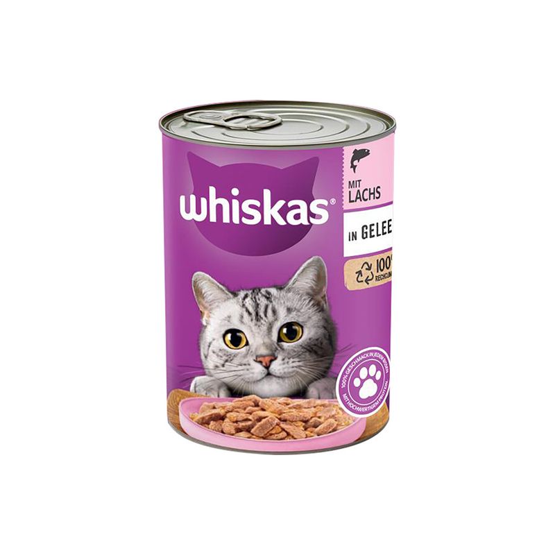 Whiskas 1+ Cans Saver Pack 24 x 400g Salmon in Jelly