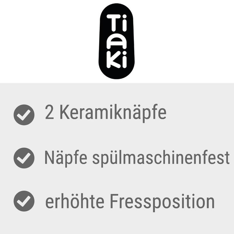 TIAKI Ceramic Bowl Duo 2 x 450 ml, diameter 12.5 cm