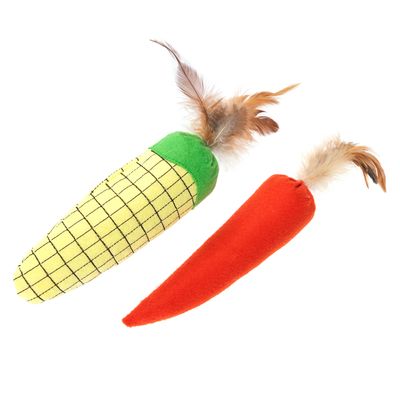 TIAKI Cat Toy Set Veggies with Catnip pack of 2