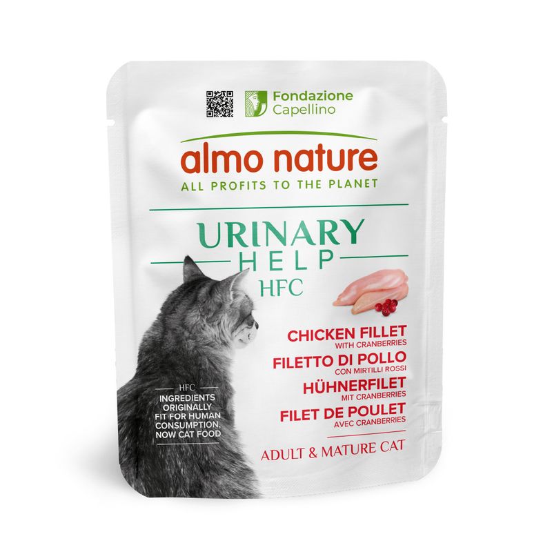 Almo Nature HFC Urinary Help Saver Pack 24 x 50g Chicken Breast with Cranberries
