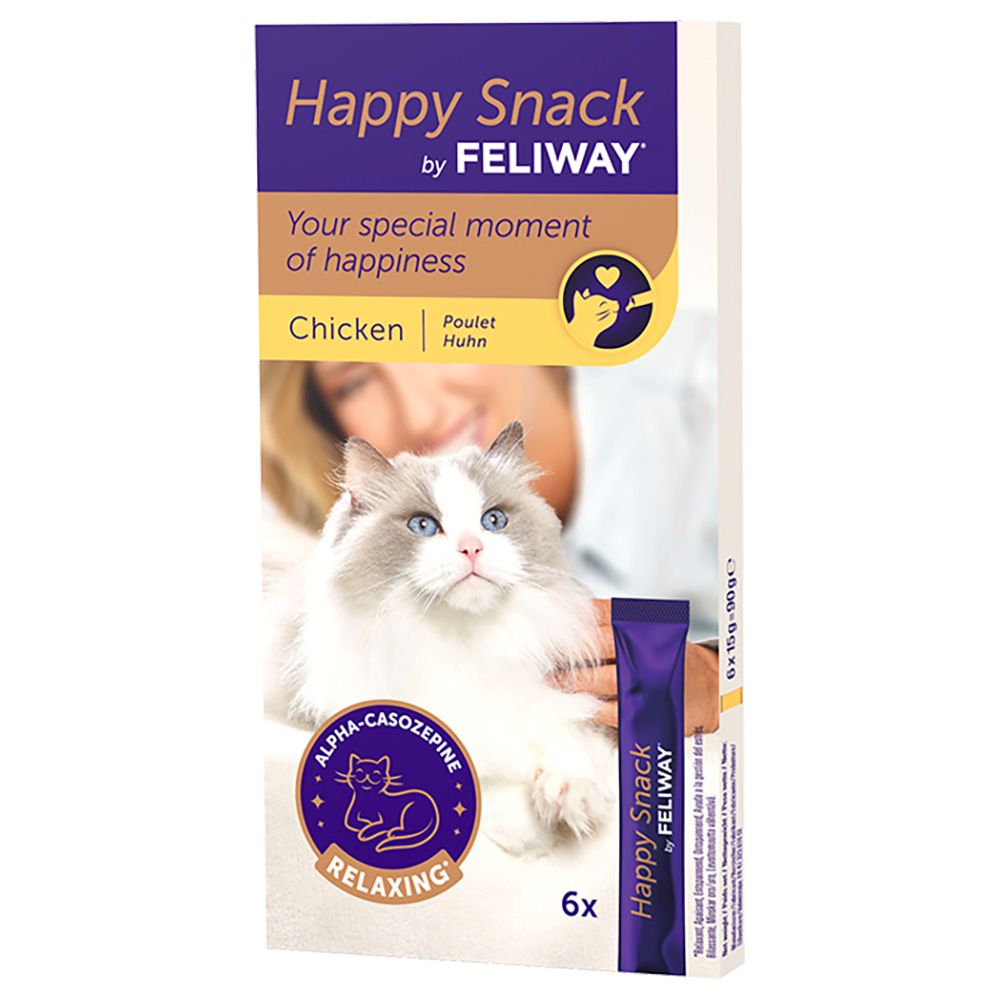 Feliway Happy Snack with Chicken 6 Sticks (approx. 90g)
