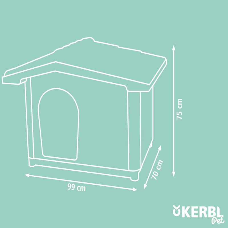 Kerbl Pet Dog Kennel Levin 99 x 70 x 75cm (L x W x H)