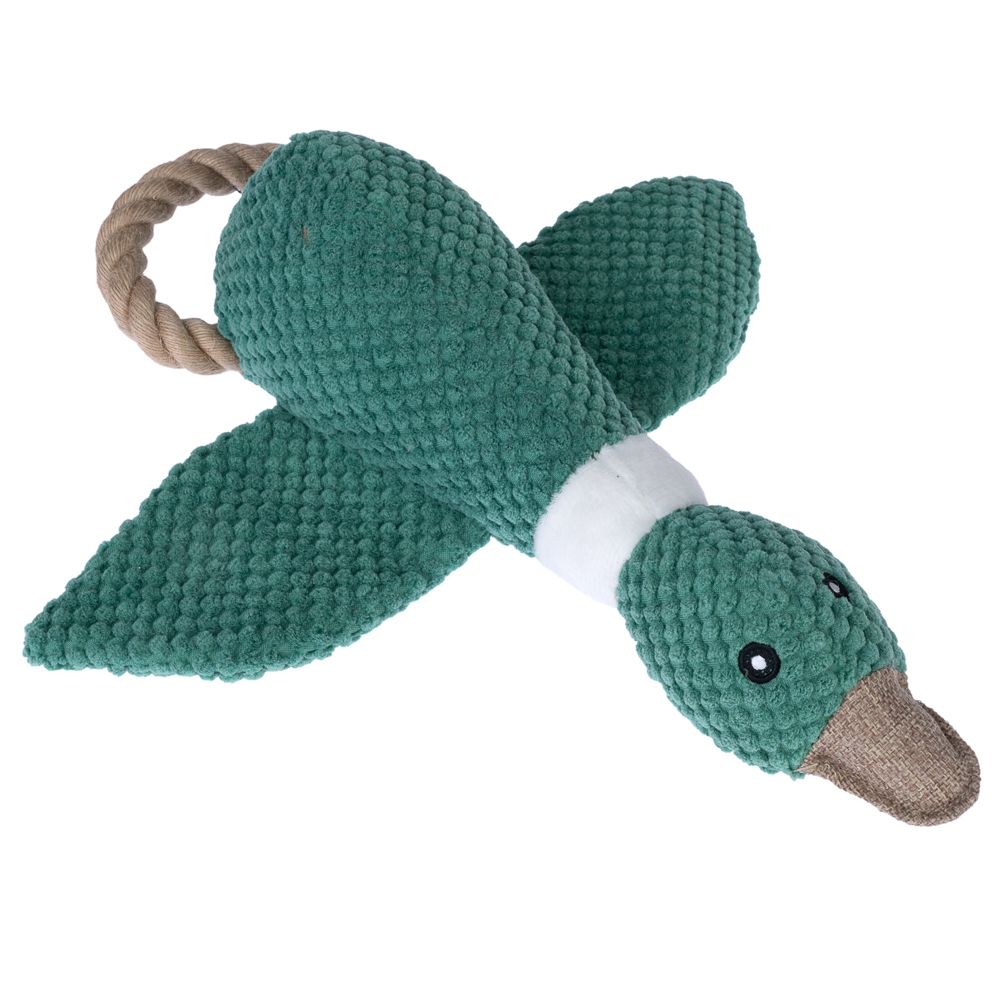 TIAKI Duck with Rope Dog Toy 35 x 32.5 x 8 cm (L x W x H)