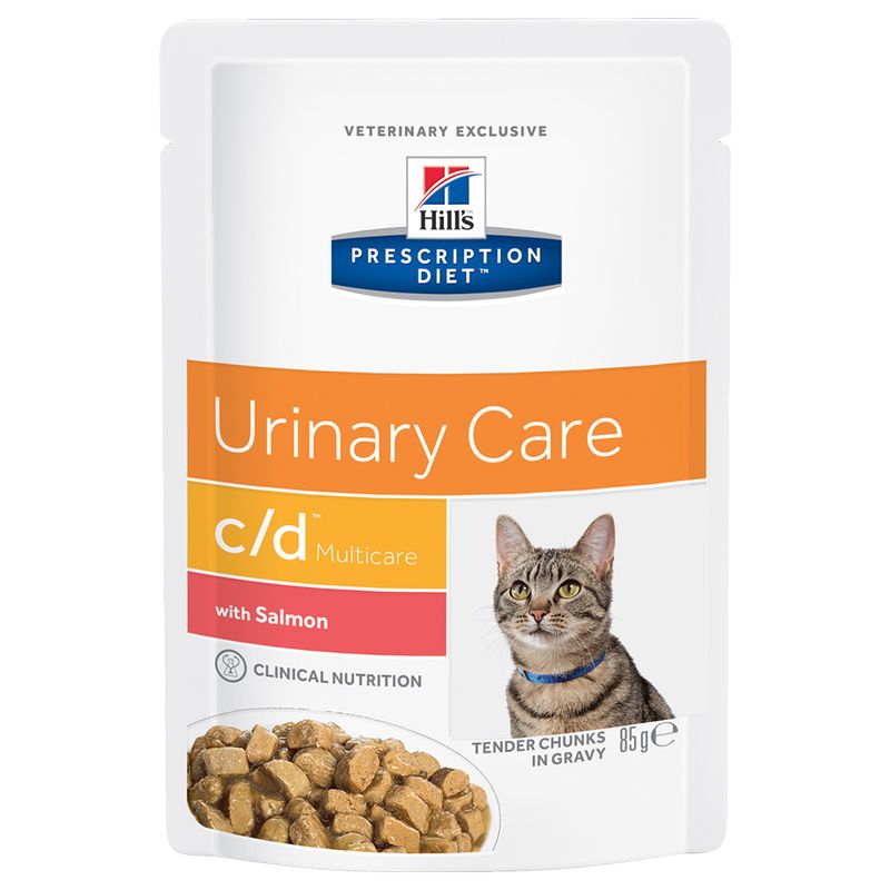 Hill´s Prescription Diet Feline c/d Multicare - Salmon 12 x 85g Pouches