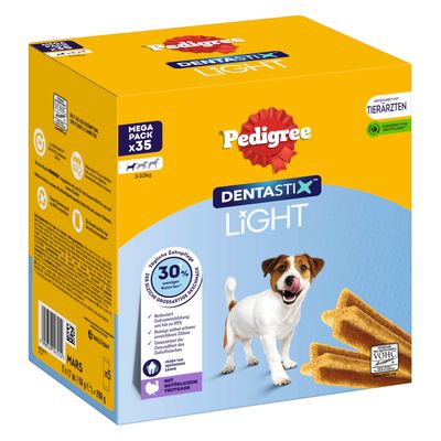 Pedigree Dentastix Light: Dental Chews for Small Dogs (5 - 10kg) 35 Sticks