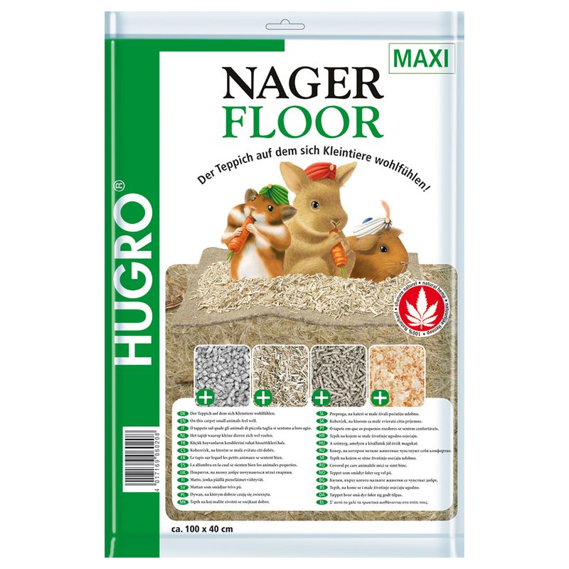 Hugro Hemp Floor for Small Pets 40 x 100 cm (L x W)