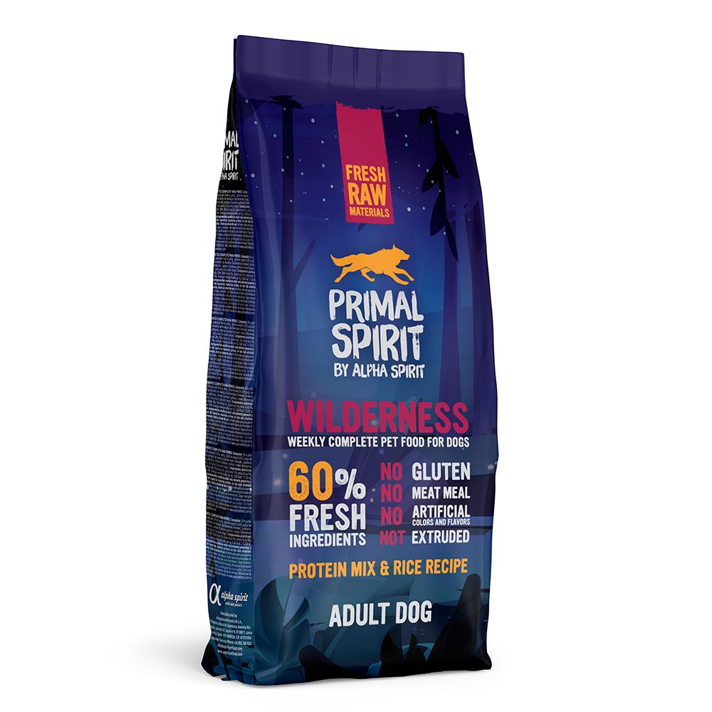 Primal Spirit 60% Wilderness Dry Dog Food 12kg