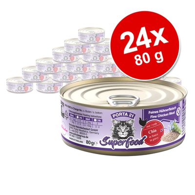 Porta 21 Superfood 24 x 80 g Chicken with chia seeds