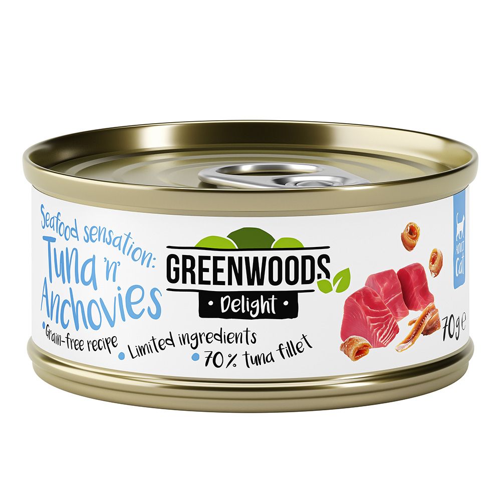 Greenwoods Delight Tuna with Anchovies 6 x 70g