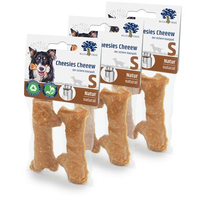 Blue Tree Cheesies Cheeew Nature Size S: 3 x 40g (6 Snacks)