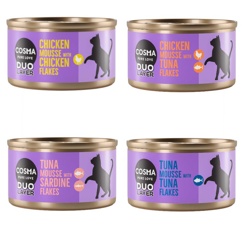 Cosma DUO Layer Saver Pack 24 x 70g Mixed Pack (4 Varieties)