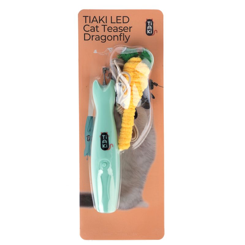 TIAKI Dragonfly Cat Dangler Toy with LED Pointer 1 Dangler Toy