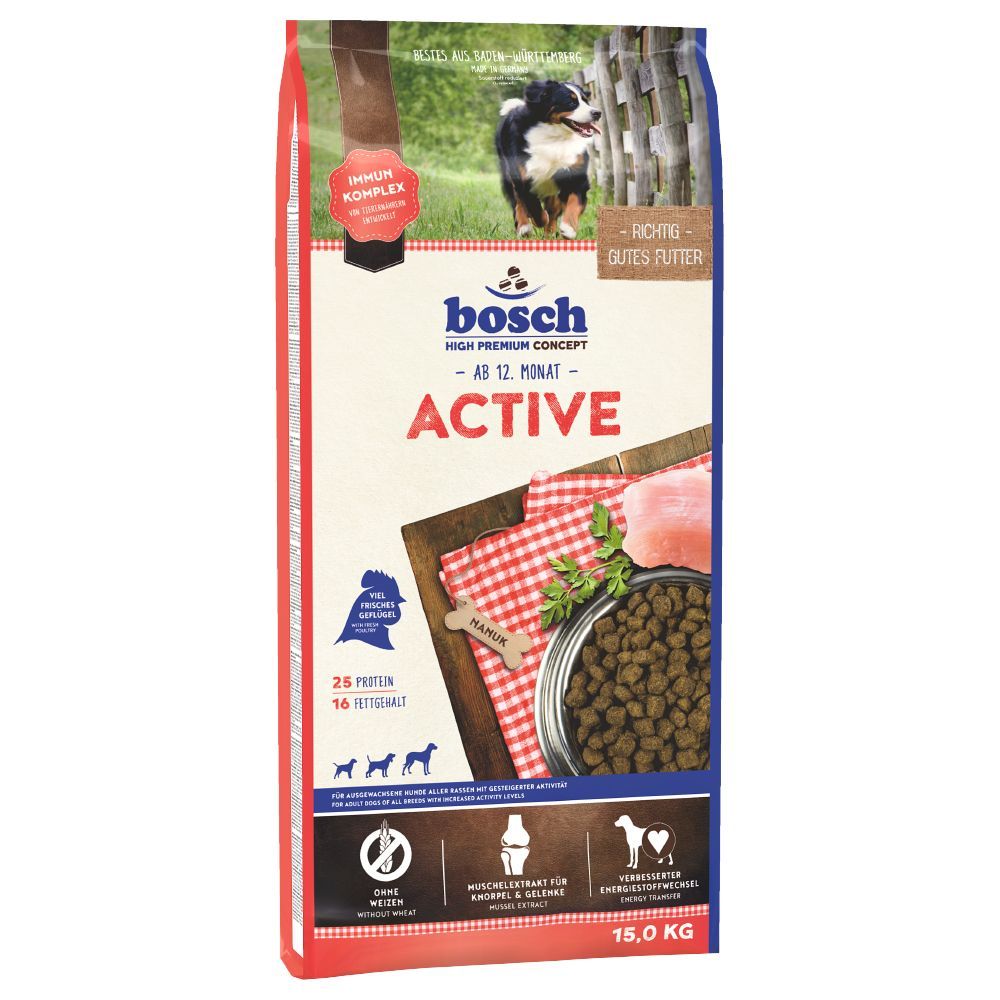 bosch Active Dry Dog Food 15kg