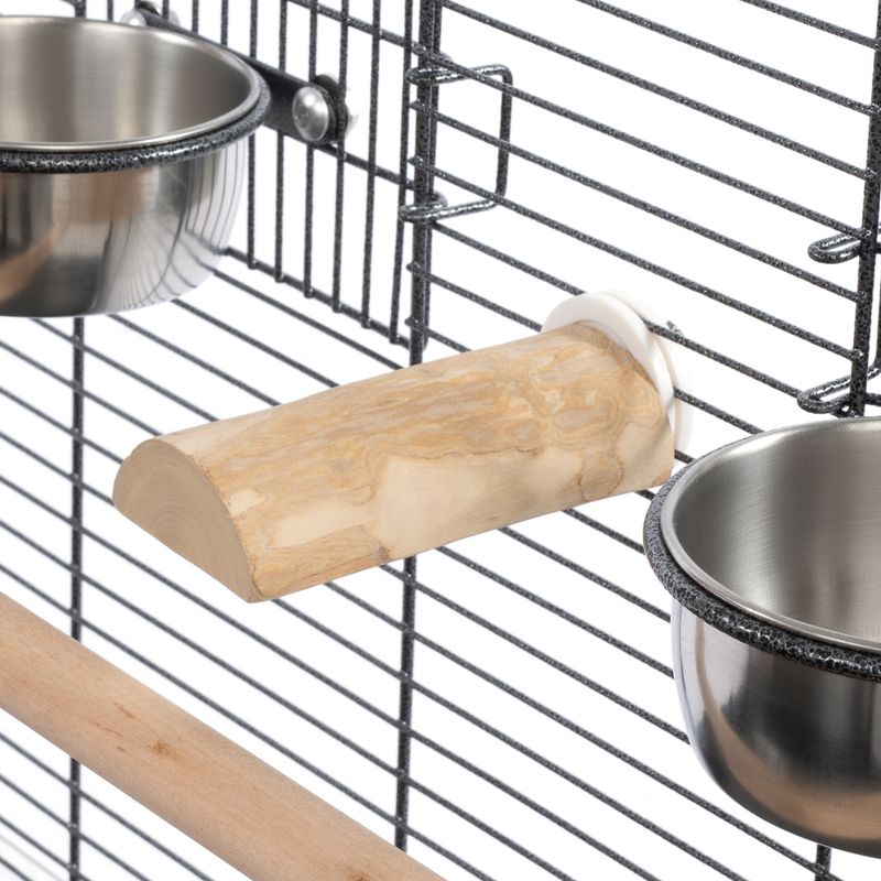 TIAKI Java Wood Bird Perch – Flat Size S: 4-5 x 10cm (diameter x L)