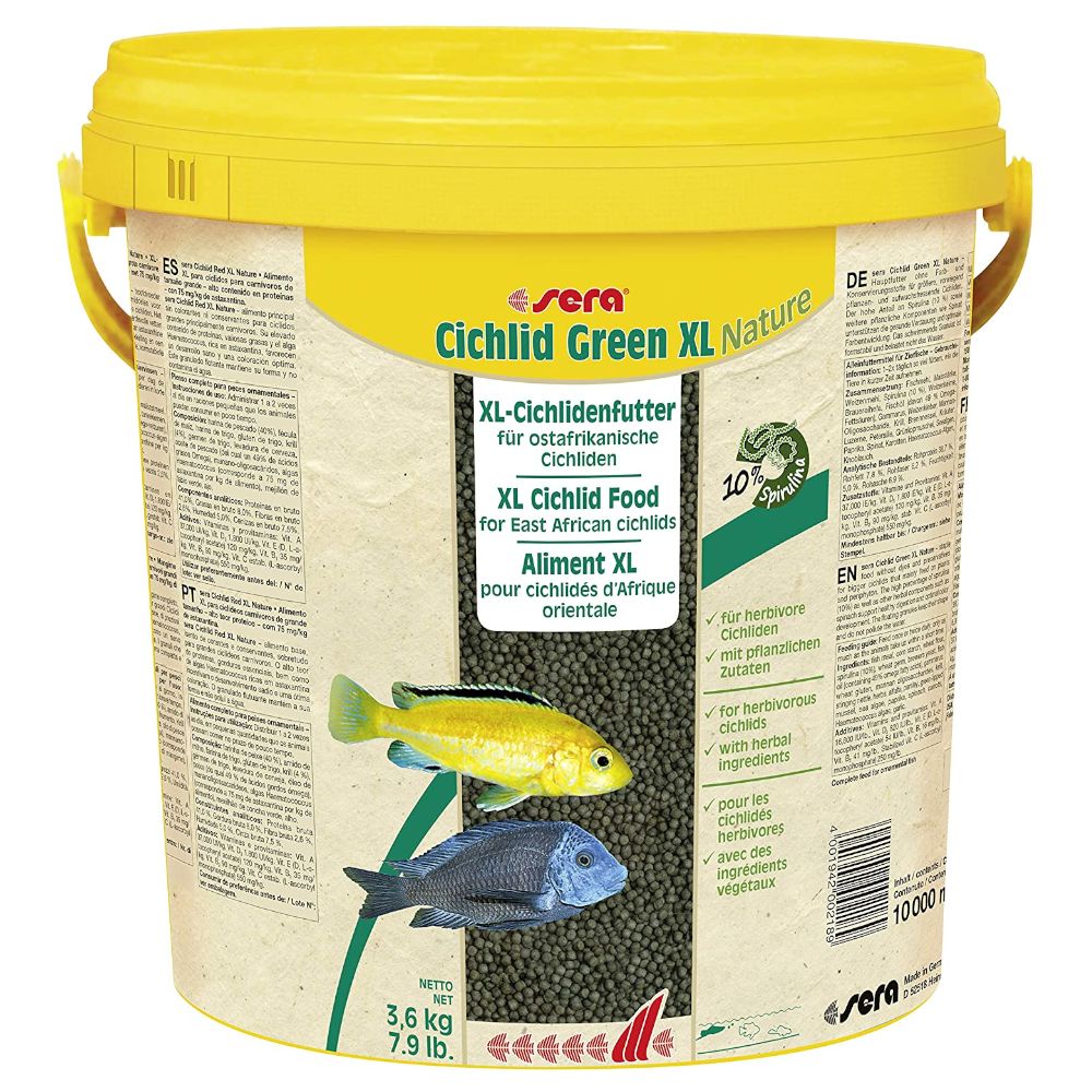 sera Cichlid Green XL Nature Granules 10 litre