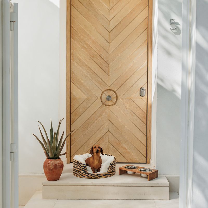 Modern Living Nellore wooden bowl bar 2 x 400 ml, diameter 13 cm