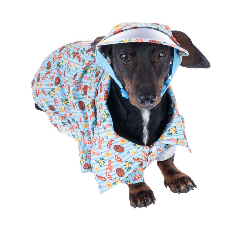 TIAKI Hawaiian Shirt for Dogs approx. 35cm Back Length