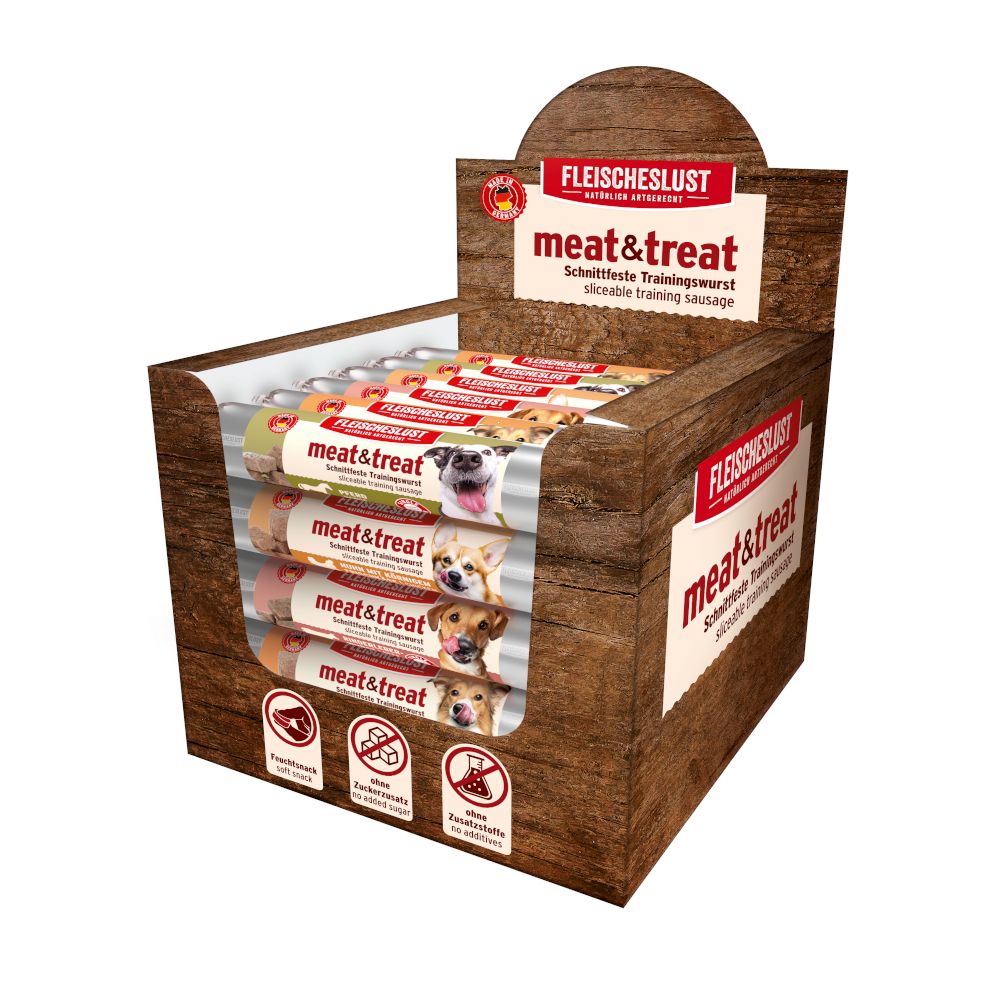 Fleischeslust meat & treat 33 x 80g Mixed Pack I (5 Varieties)