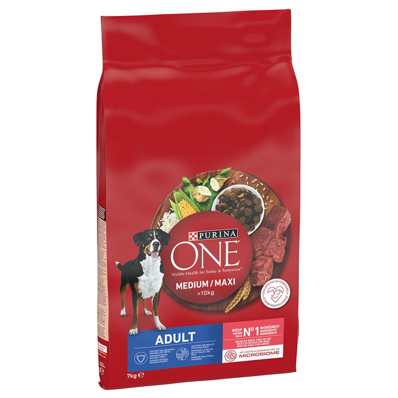 PURINA ONE Medium/Maxi Adult Beef & Rice 2.5kg