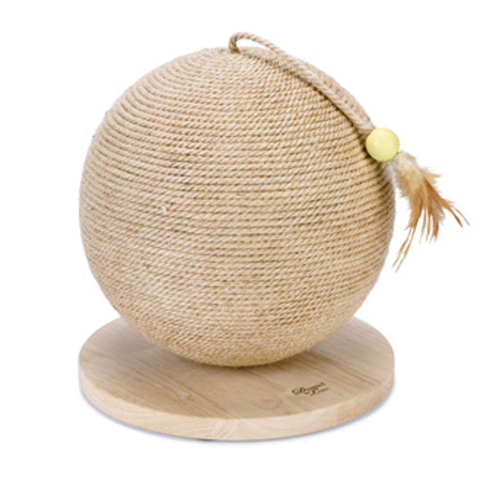 Designed by Lotte Balty XL Wooden Scratching Ball 30 x 31.5cm (diameter x H)