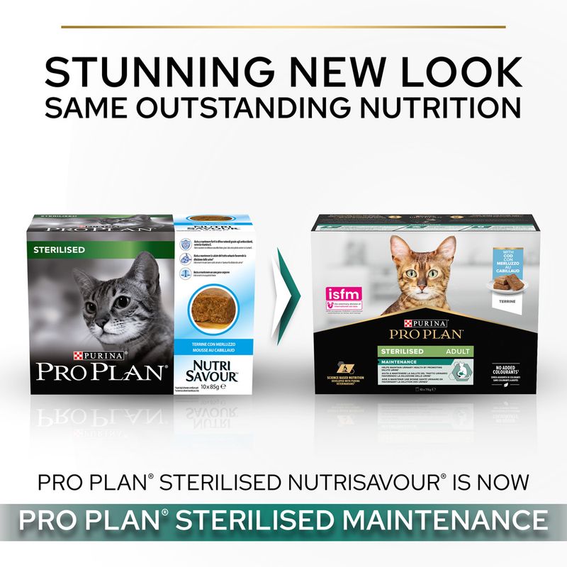 PURINA PRO PLAN Sterilised Adult Maintenance 10 x 75g Cod