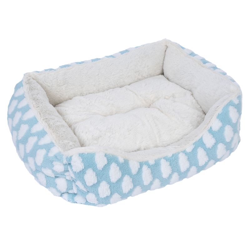 zooplus Basics Fluffy cuddly bed blue