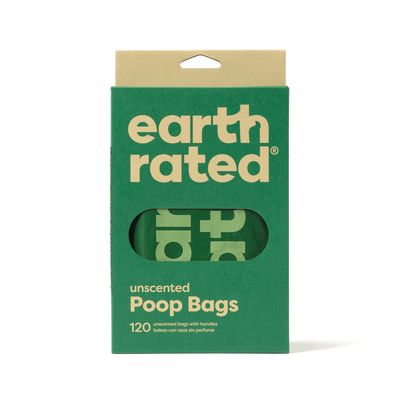 Earth Rated 120 Poo Bags with Handle Lavender