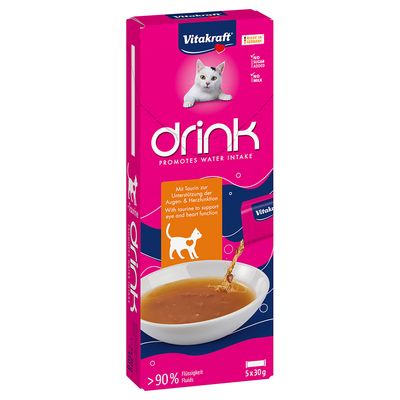Vitakraft Cat Drink with Chicken & Taurine 5 x 30g