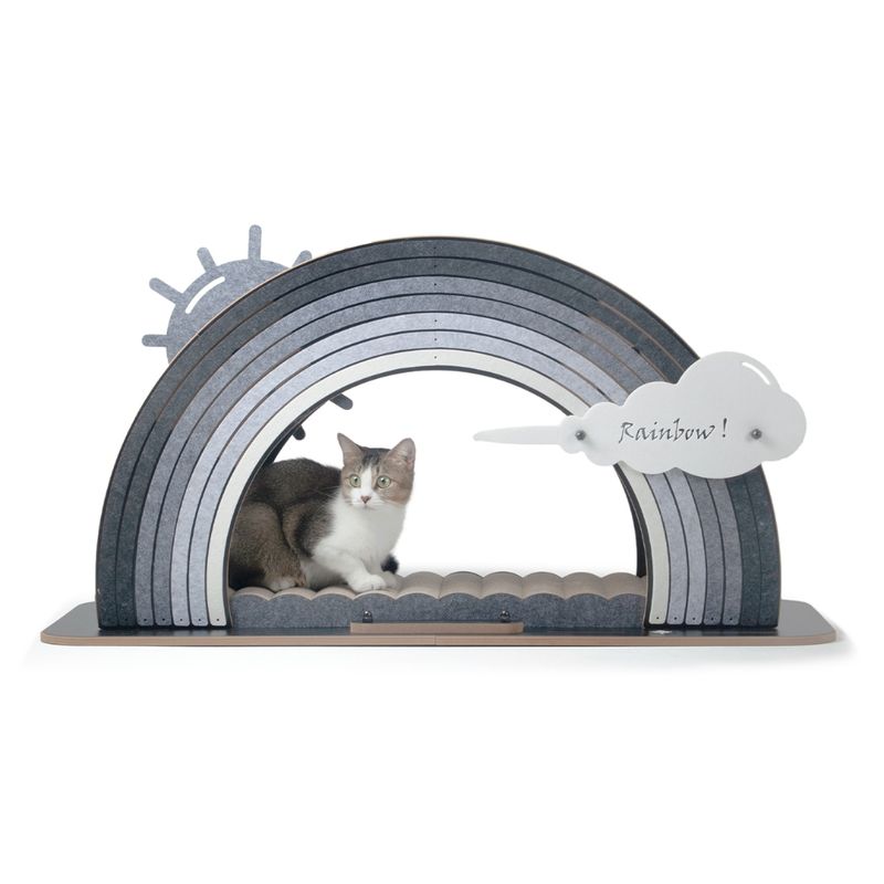 Canadian Cat Company Design Scratching Furniture Rainbow Grey