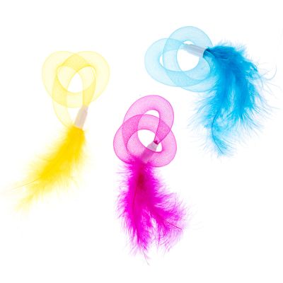 TIAKI Tubes with Feathers Cat Toy Set Set of 3