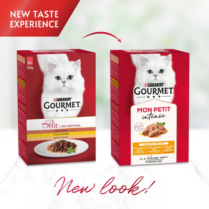 Gourmet Mon Petit 6 x 50g Tuna, Salmon, Trout