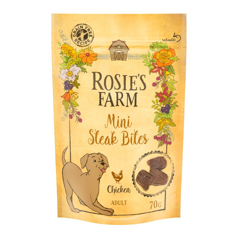 Rosie's Farm Mini Steak Bites Mixed Trial Pack 2 x 70g