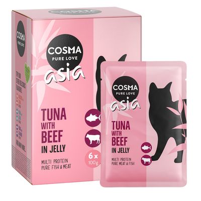 Cosma Asia in Jelly Pouches Saver Pack 24 x 100g Chicken with Chicken Liver