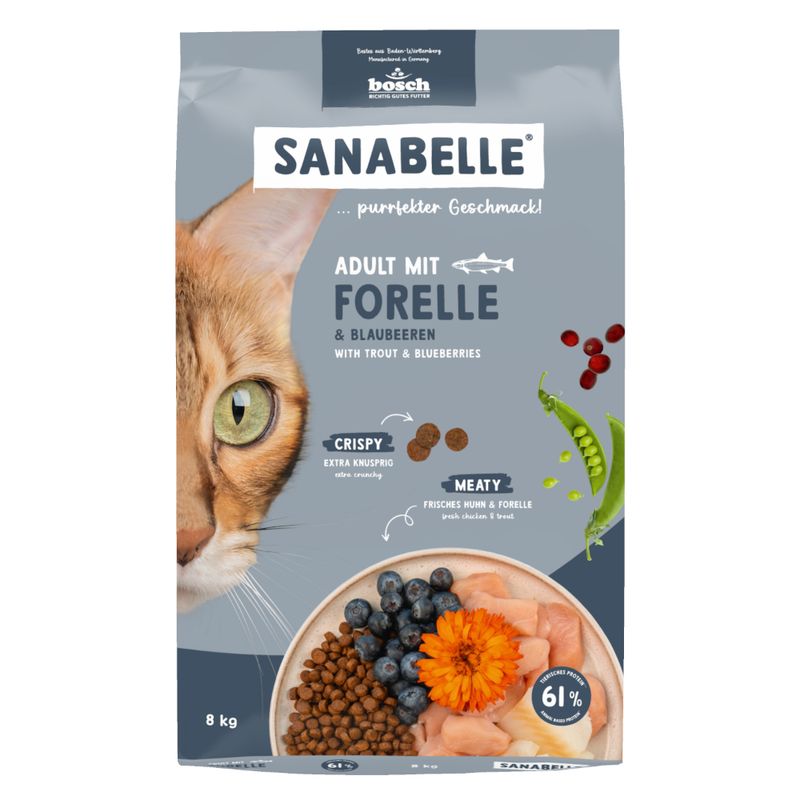 Sanabelle Adult with Trout & Blueberries 2kg