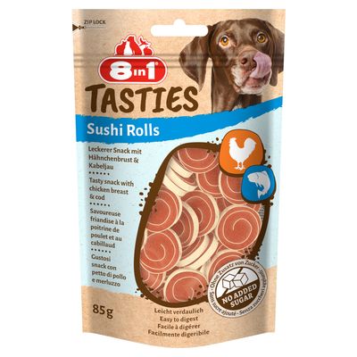 8in1 Tasties Sushi Rolls Chicken 85g