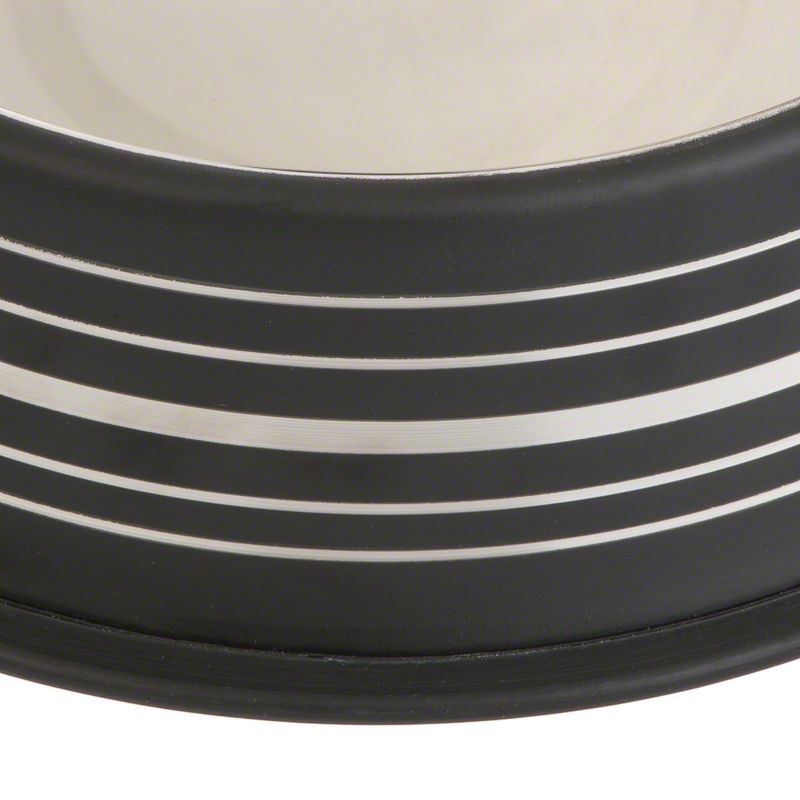 Silver Line Stainless Steel Cat Bowl – Matte Black 200 ml, Diameter 15 cm