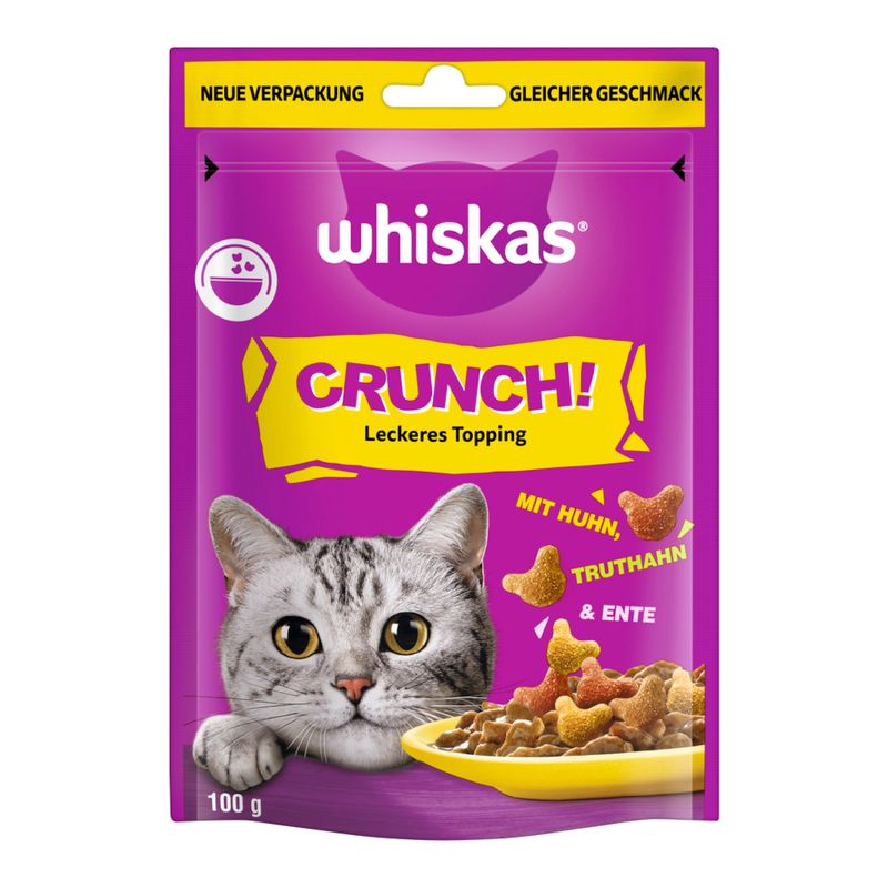Whiskas Crunch with Chicken, Turkey & Duck 6 x 100g