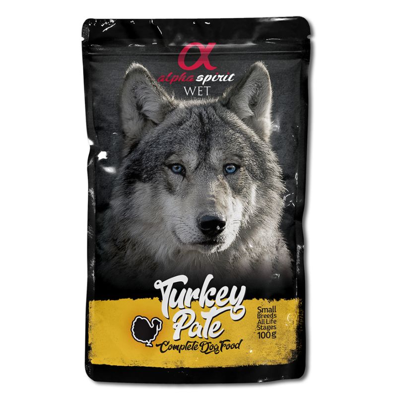 alpha spirit Multi-Flavour Pouch for Dogs 10 x 100 g