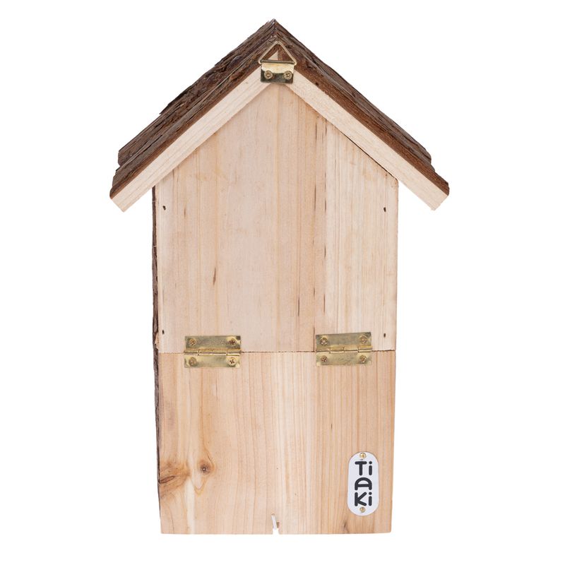 TIAKI log cabin nesting box L 17 x W 12.5 x H 26 cm