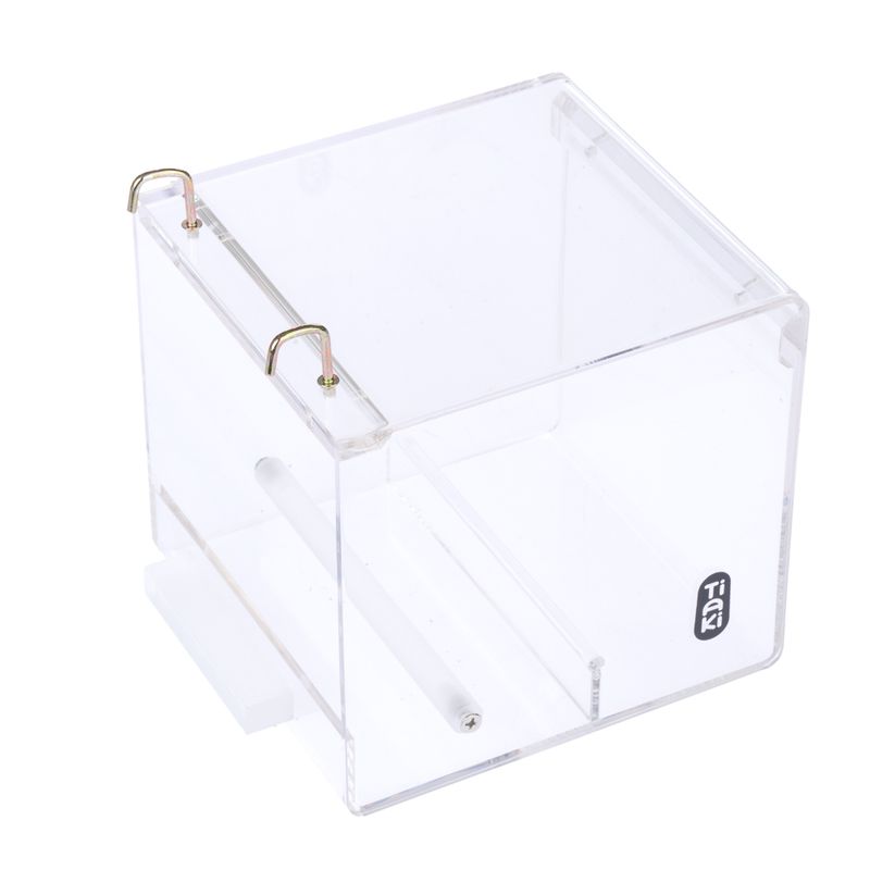 TIAKI No-Mess Acrylic Bird Feeder Size S: 13 x 14 x 13cm (L x W x H)