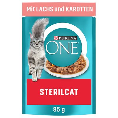 PURINA ONE SterilCat with Salmon & Carrots (13 x 85g)