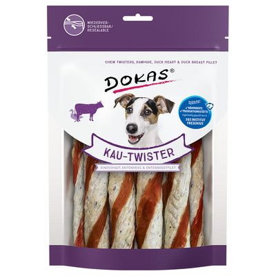 Dokas Chew Twisters Beef Hide, Tripe & Chicken Breast 200g