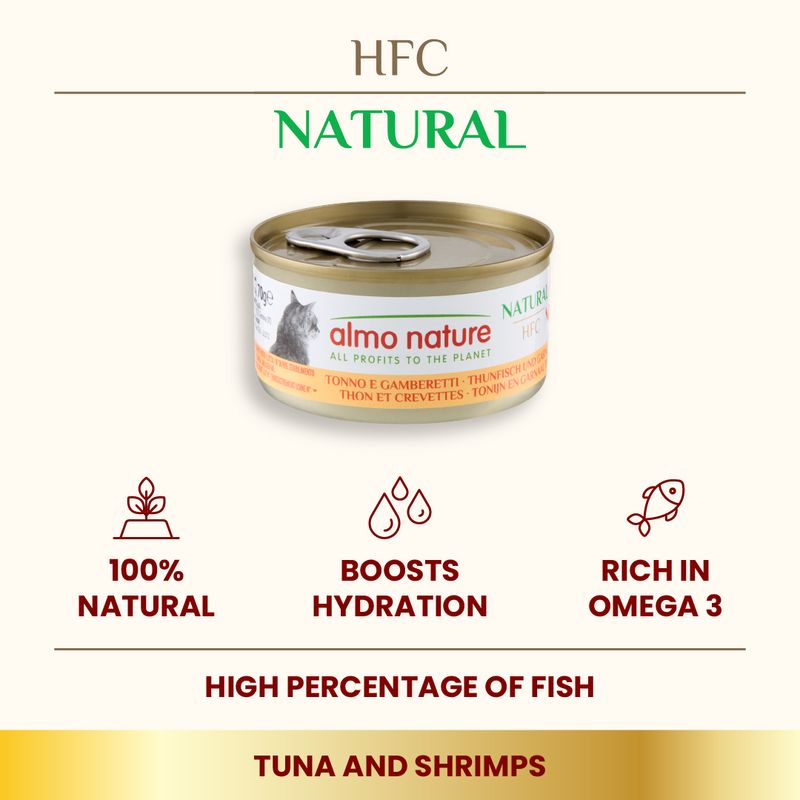 Almo Nature HFC Natural Cans Saver Pack 24 x 70g Atlantic Tuna