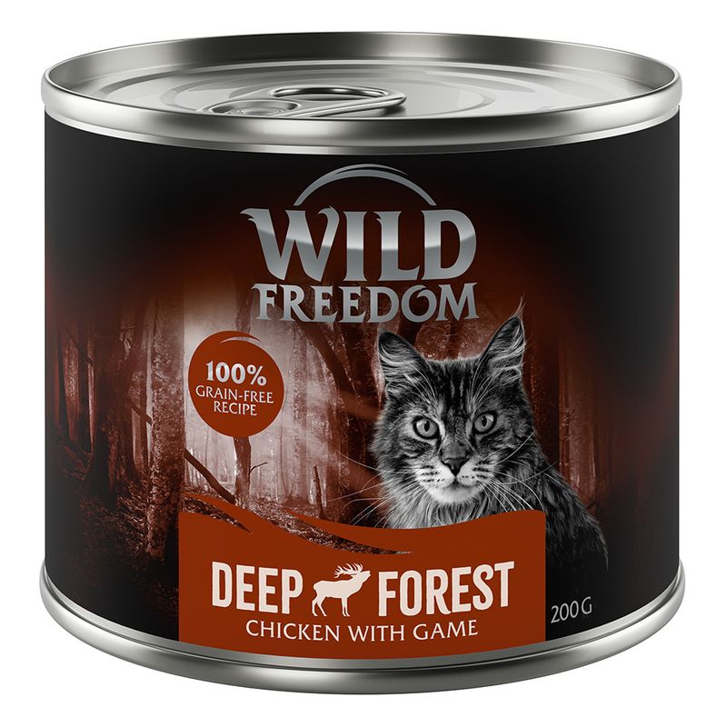 Wild Freedom Adult Mixed Trial Pack 6 x 200g Mixed Pack I (Chicken, Pollock, Lamb, Rabbit, Game)