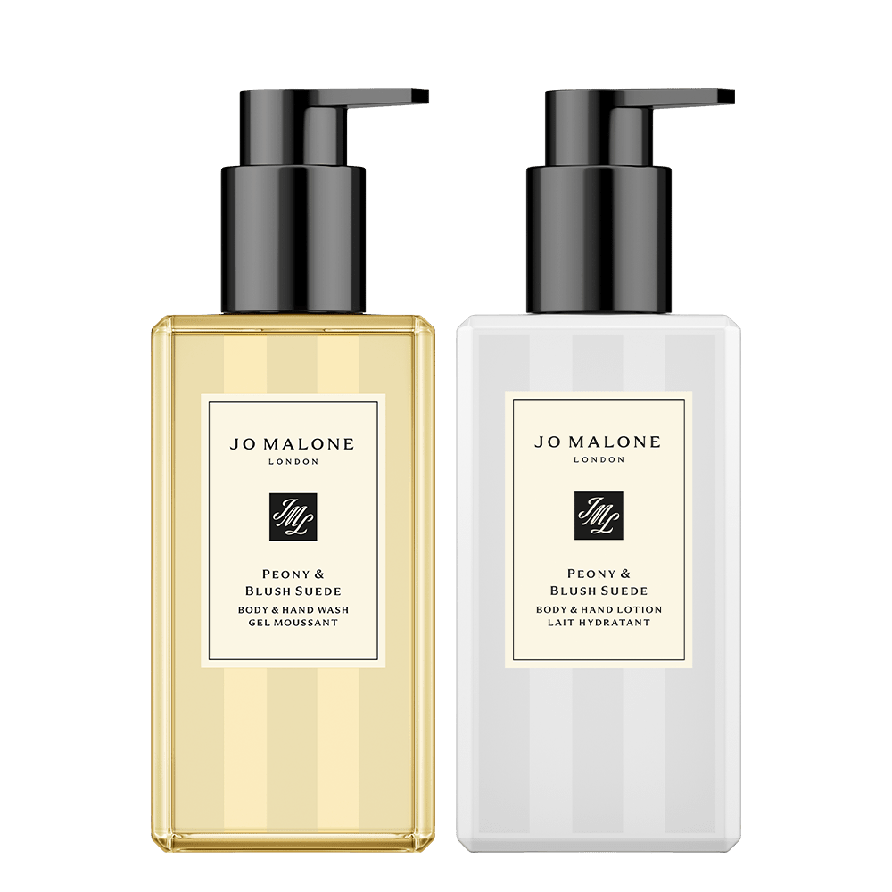 Peony & Blush Suede Bath & Body Gift Set
